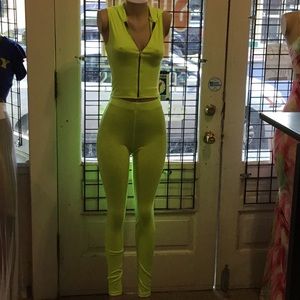 Two piece knit pants